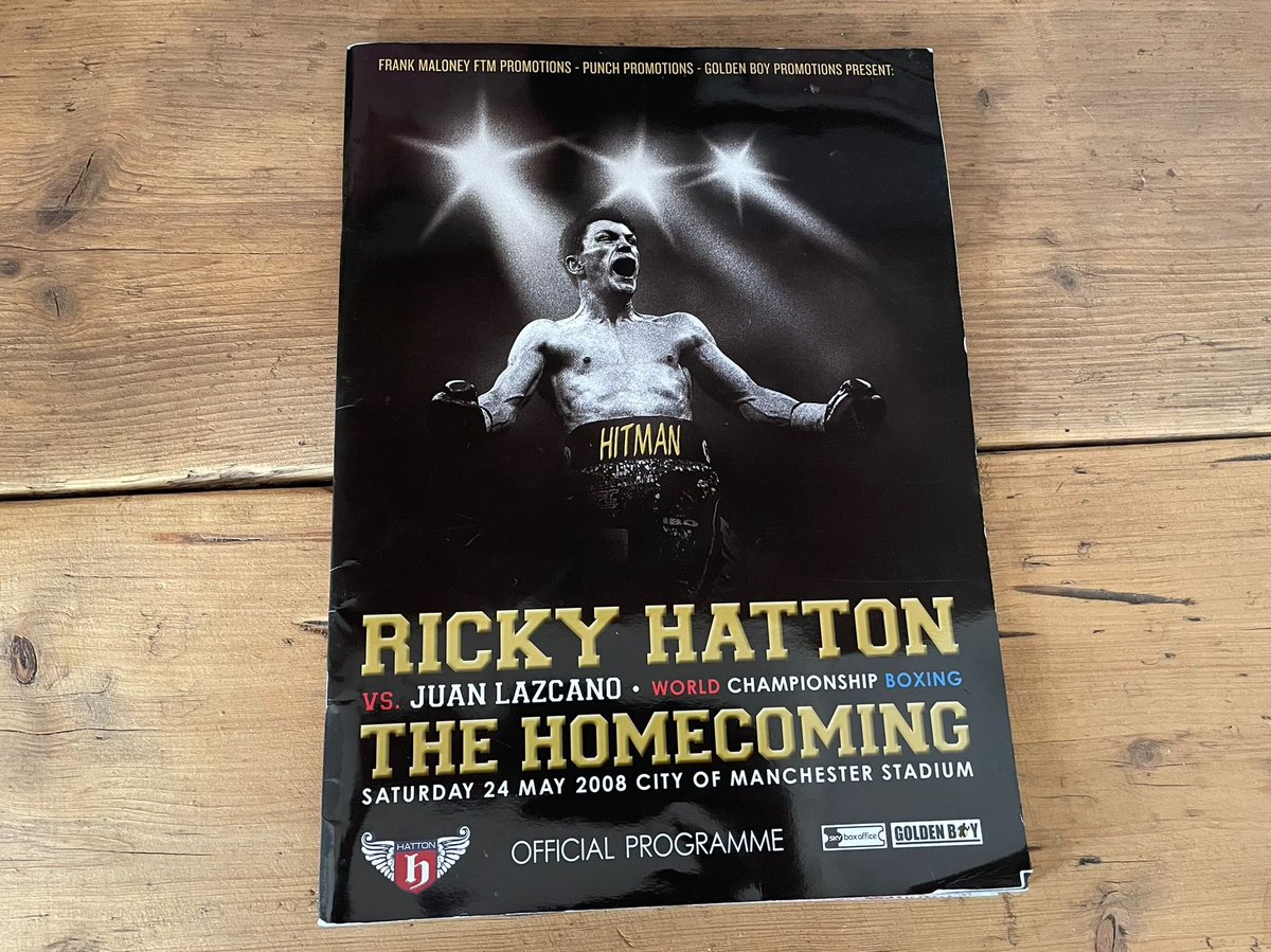 BritBoxingBlog's tweet image. 🚨GIVEAWAY! To say thank you for helping us reach 11.2k followers and to celebrate the imminent relaunch of #Round4Pound, we are giving away this official Hatton v Lazcano programme
To enter, simply
🥊follow @BritBoxingBlog
🥊follow @Round4PoundBBB
✅like and RT this tweet
