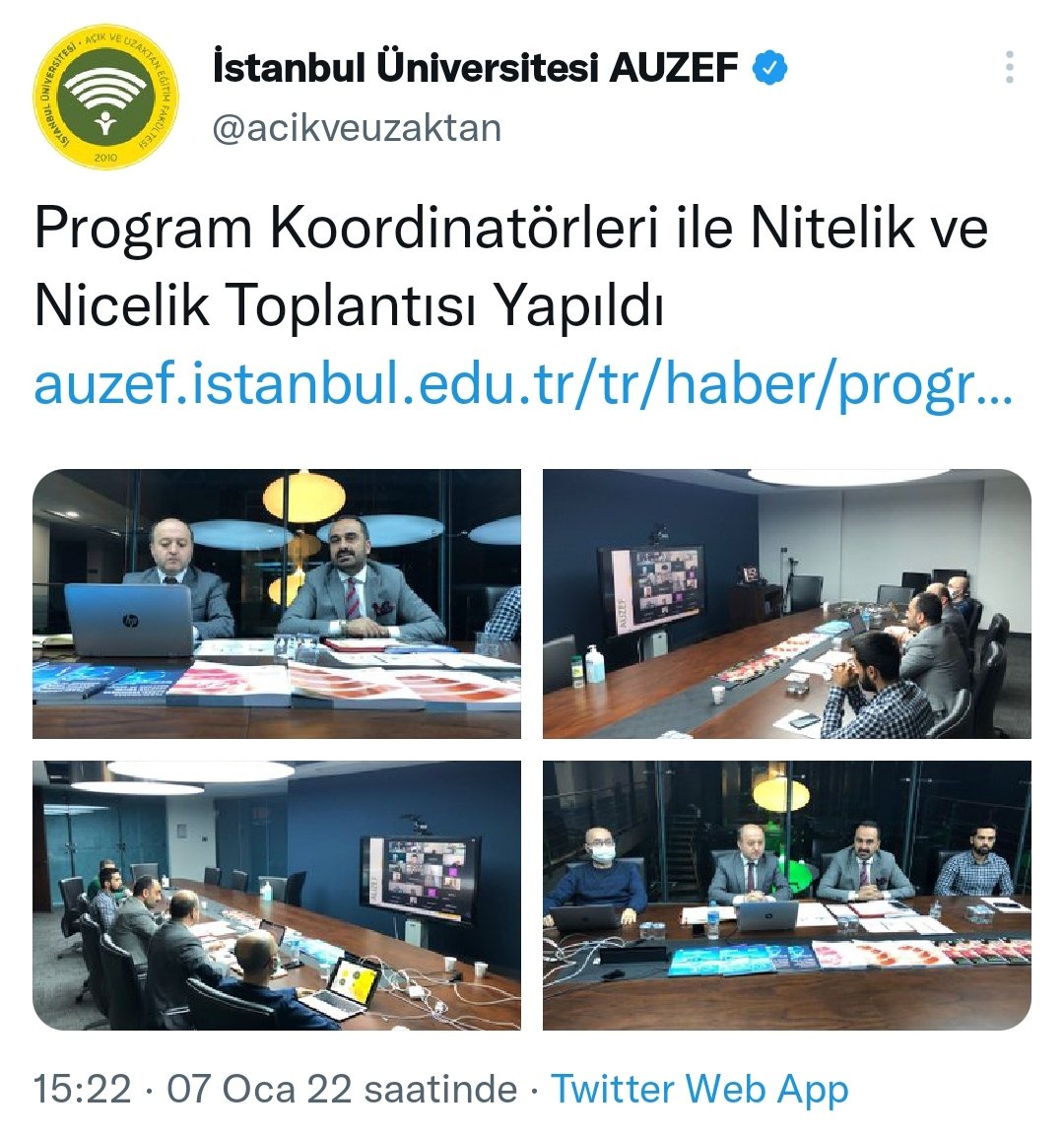 abdrrhmnozgl's tweet photo. #AuzefAtaaöfOnline
#AUZEFCEVAPVER 
#auzefpismanlıktır
@LeventSAHIN_IU 
@musahin_iu
Kendileri bile toplantılarını bilgisayar üzerinden yapmış.
Ama mevzu öğrenciler olunca pekte önemi yok https://t.co/AyEVgwFJhz