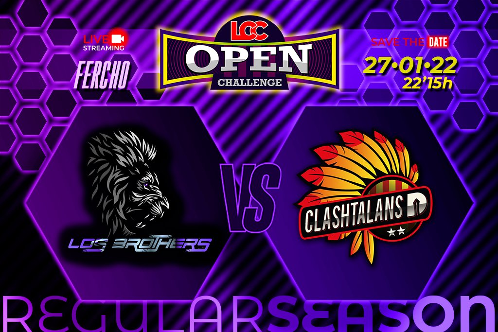 Para el día de hoy tenemos guerraza de la LCC <a href="/lligacatclash/">Lliga Catalana Clash</a> 
Tremendo enfrentamiento entre dos clanes
<a href="/LosBrothers__/">Los Brothers</a>  vs <a href="/Clashtalans/">ClashTalans</a> D

03:15 PM  🔥🇲🇽
Live en Facebook y Twitch, no te lo puedes perder🤩
facebook.com/ferchoc.coc1/
twitch.tv/ferchococ_