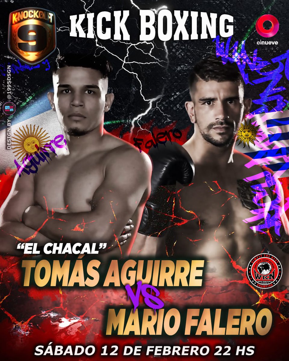 BOMBAAAAAAAA 💣💣💥💥
.
Sumamos la cuarta pelea Internacional y seguimos con los clasicos...

Clasico del Rio de La Plata 🔥🔥
.
Tomas "el Chacal" Aguirre 🇦🇷
@tomychacalok 
@dojoserpienteok 
.
VS
.
Mario Falero 🇺🇾
@mariofigth