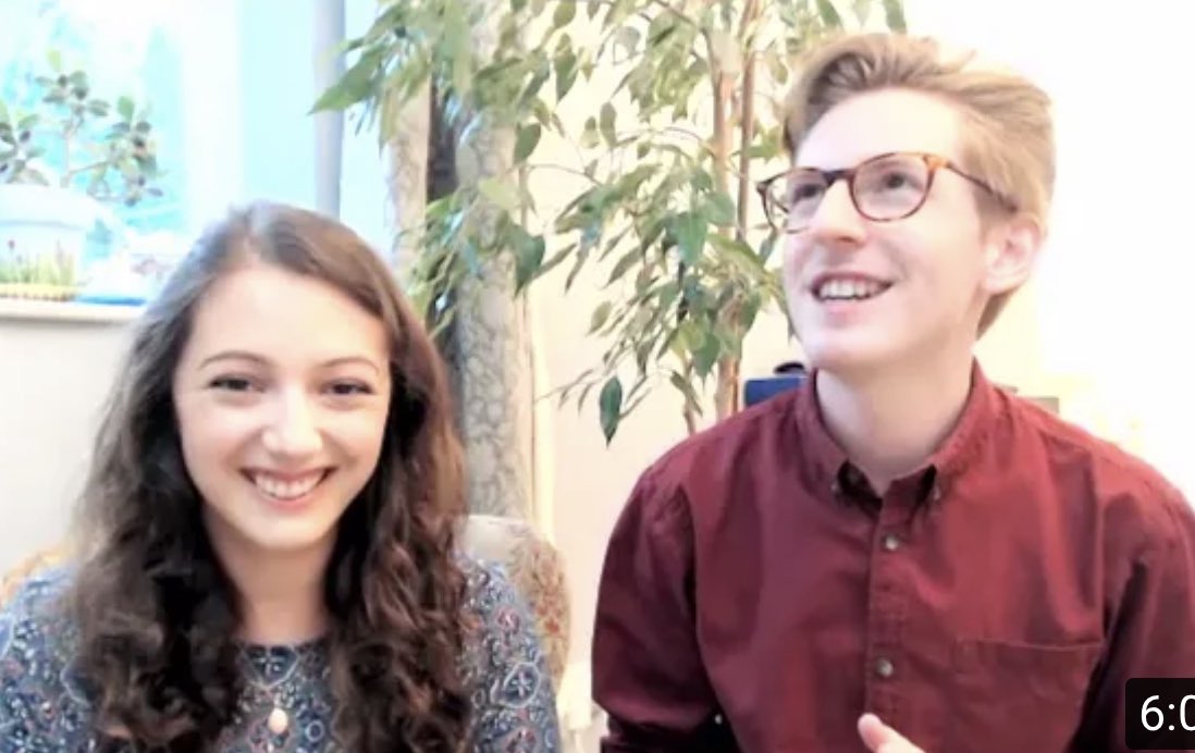 AlexTechEdu's tweet photo. Avalon &amp; Jonathan talk about their experience of the Alexander Technique during their musical training including lessons with the amazing Nelly Ben-Or. #music #education #alexandertechnique #singing #piano https://t.co/3QZzrdNtWI https://t.co/emhsZ2Ws9k