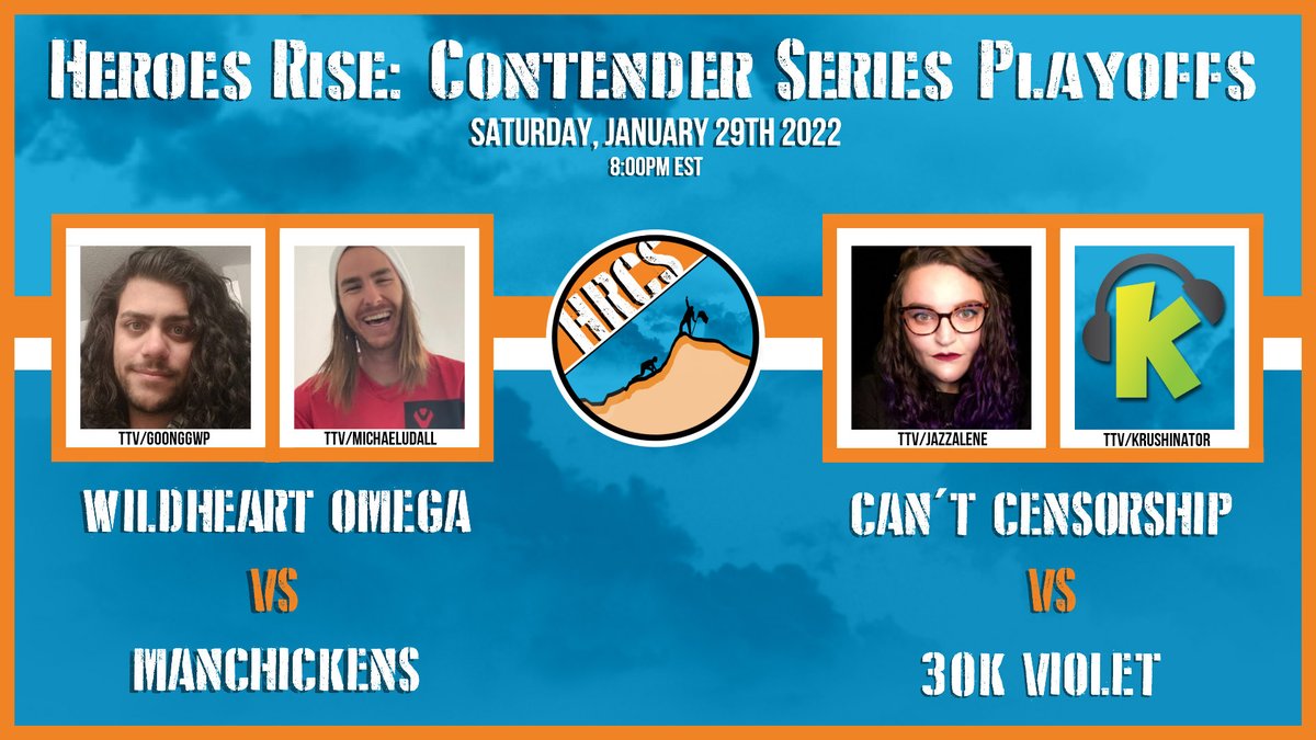 HRCS 2nd Split playoffs begin Saturday January 29th ‼️

Sponsored by <a href="/HeroesHearthCCL/">HeroesCCL by HeroesHearth</a>

The All-star crew is ready
Tune in at 8pm EST  

🎙️<a href="/GOONGGWP/">SOTO 🇵🇷</a> 🤝 @Michael_Udall 
📺twitch.tv/goonggwp
                     
🎙️<a href="/JazzaleneGames/">Jazzalene</a> 🤝 @TheKrushinator 
📺twitch.tv/jazzalene