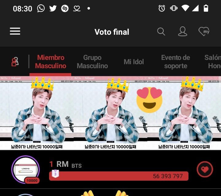LovingBangtan06's tweet photo. Lo logramos Army 😭🥺🙌💜 Yeiiiii Nuestro hermoso y talentoso Líder Namjoon RM será el Hada de la caridad 👏💜 Felicidades mi Rey precioso RM !!
#10000DaysWithRM
방탄소년단 RM #방탄소년단RM #RM #NAMJOON @BTS_twt https://t.co/5vMgmWXFHy