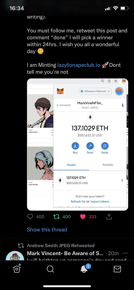 brycto's tweet photo. @MarkVineNFTer_ @LimmDogTweetss DONE ✅ https://t.co/fpDHh4qUZD