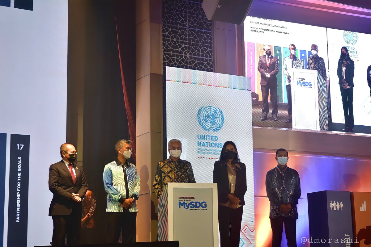 dmorasmi's tweet photo. Majlis perasmian Yayasan MySDG Foundation yang bertempat di Dewan Utama MOF, Kementerian Kewangan Malaysia, Putrajaya pada hari ini. 

#KeluargaMalaysia 
#yayasanmysdg
#mysdg https://t.co/bNI0X1UF9O