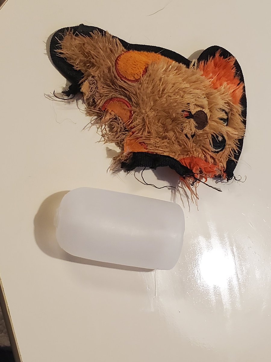 beccadmc12's tweet photo. Her Invincible toy was well-loved 😊❤#Maggie 
@outwardhound_ https://t.co/EV1HcWqYmu