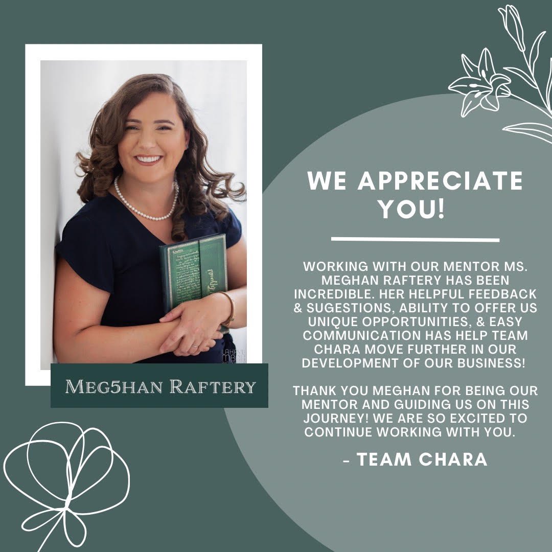 January is Mentor Appreciation Month and we have some FABULOUS mentors working with our <a href="/KempsAcademyINC/">EBA INCubatorEDU</a> teams this year! Team Chara would like to thank their mentor Meghan Raftery <a href="/meg5han/">Meghan Raftery📖</a>! <a href="/KempsAcademy/">𝕂𝕖𝕞𝕡𝕤𝔸𝕔𝕒𝕕𝕖𝕞𝕪</a> <a href="/KHS_Chiefs/">Kempsville Chiefs</a> <a href="/incubatoredu/">INCubatoredu (from Uncharted Learning, NFP)</a>