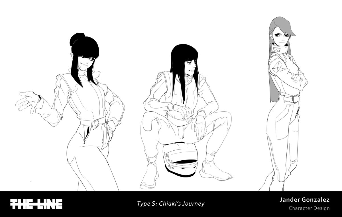 CHIAKI - Some Early character explorations for @thelinestudio Type S: Chiaki's Journey.
Thanks for the amazing project!
#characterdesign
