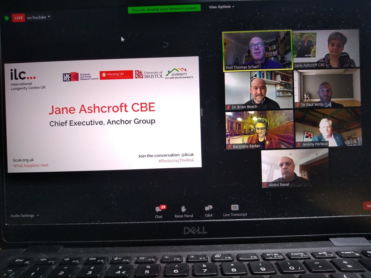 TheDICEProject1's tweet photo. Great to welcome on board @ashcrofts of Anchor Hanover to comment on @TheDICEProject1 #ReducingTheRisk @UoBrisSPS @ILCUK @HLINComms @britgerontology https://t.co/Fgo1F2NWZU