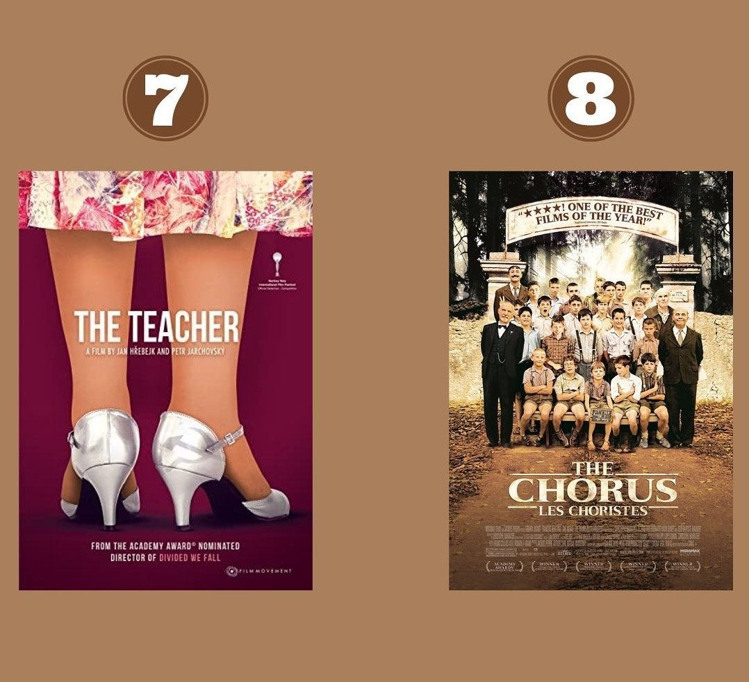 Öğretmenlerin mutlaka izlemesi gereken 20 film.😊