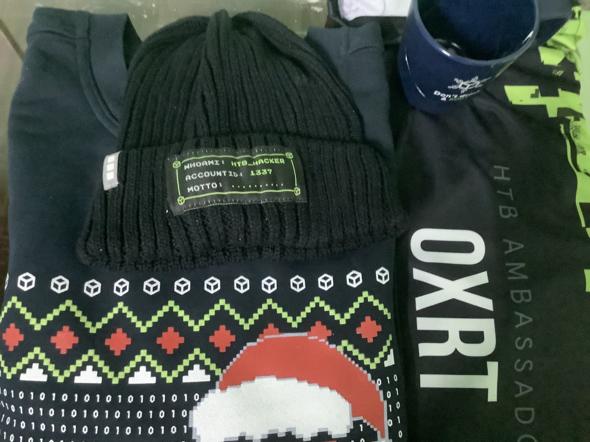 I will be organising Hack The Box Meetup: Hyderabad 0x12 meetup on Feb 13th. Please RSVP here meetup.com/hack-the-box-m…
On a side note Thank You <a href="/hackthebox_eu/">Hack The Box</a> for this cool swag

#hackthebox #meetup #community #hacking