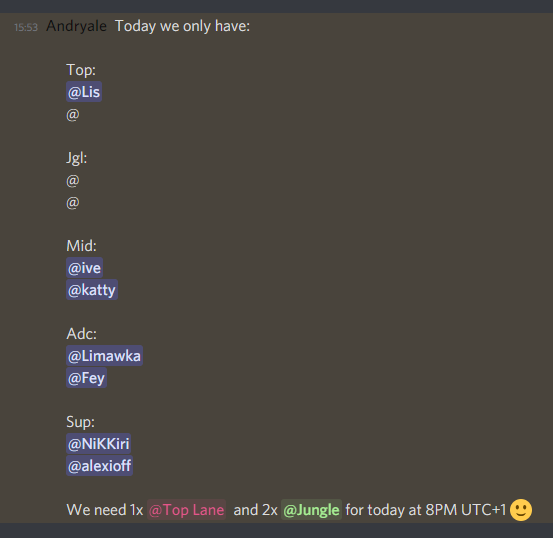 FemaleInhouse's tweet image. 📢 Hi everybody, Female House makes you play a scrim today at 8PM UTC+1. We need:
1x Toplaner
2x Jungler
To complete both teams. 😊