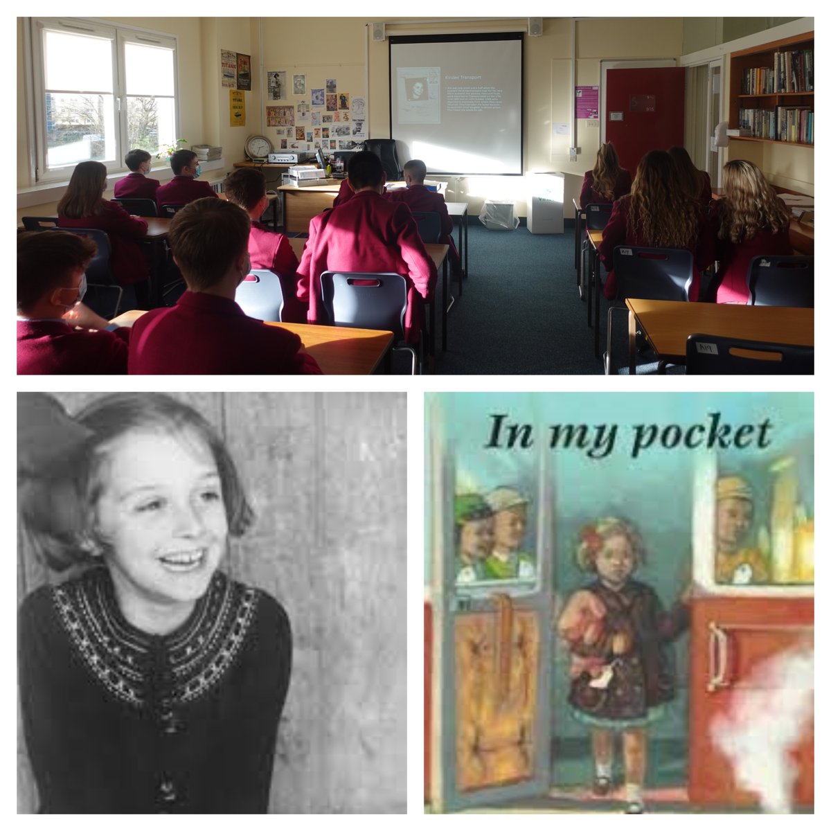 HC_Scotland's tweet photo. Today during Form Class #HamiltonSeniorSchool learners took some time to reflect on Holocaust Memorial Day.  They heard the moving story of Dorrith Sim, one of the Jewish children sent by her parents from Nazi Germany by the Kinder Transport to Scotland.

#HamiltonReflection https://t.co/aqOErMMtTY