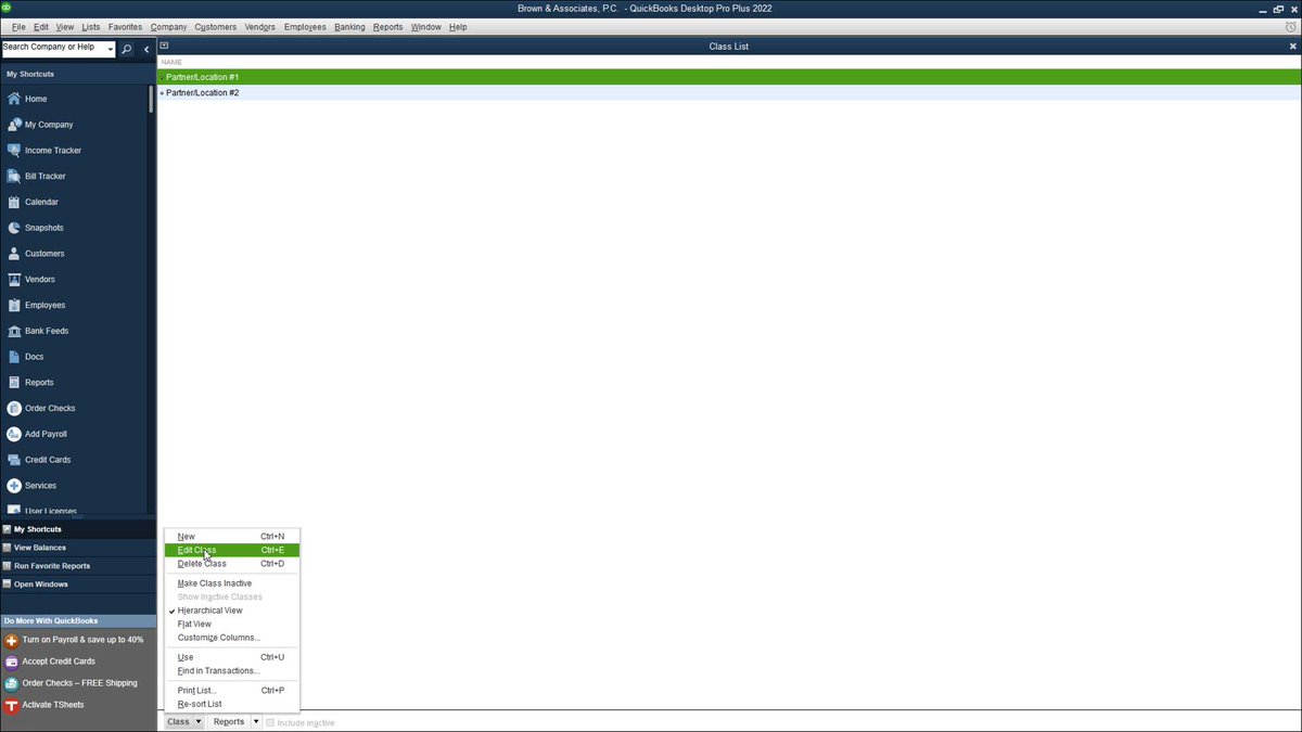 teachucomp's tweet image. When you use #classtracking in #QuickBooks for law firms, the classes often represent individual lawyers, partners, or departments within the firm.
teachucomp.com/class-tracking…
