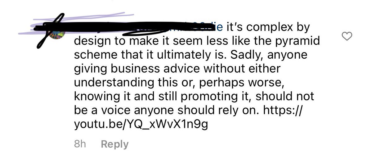 rachelwilkinsb's tweet photo. I’m curious to know how those working in the NFT space are handling this kind of response? I am unsure if I should engage and attempt to educate or let it fly. #nfthaters https://t.co/0UcQbQs4kw