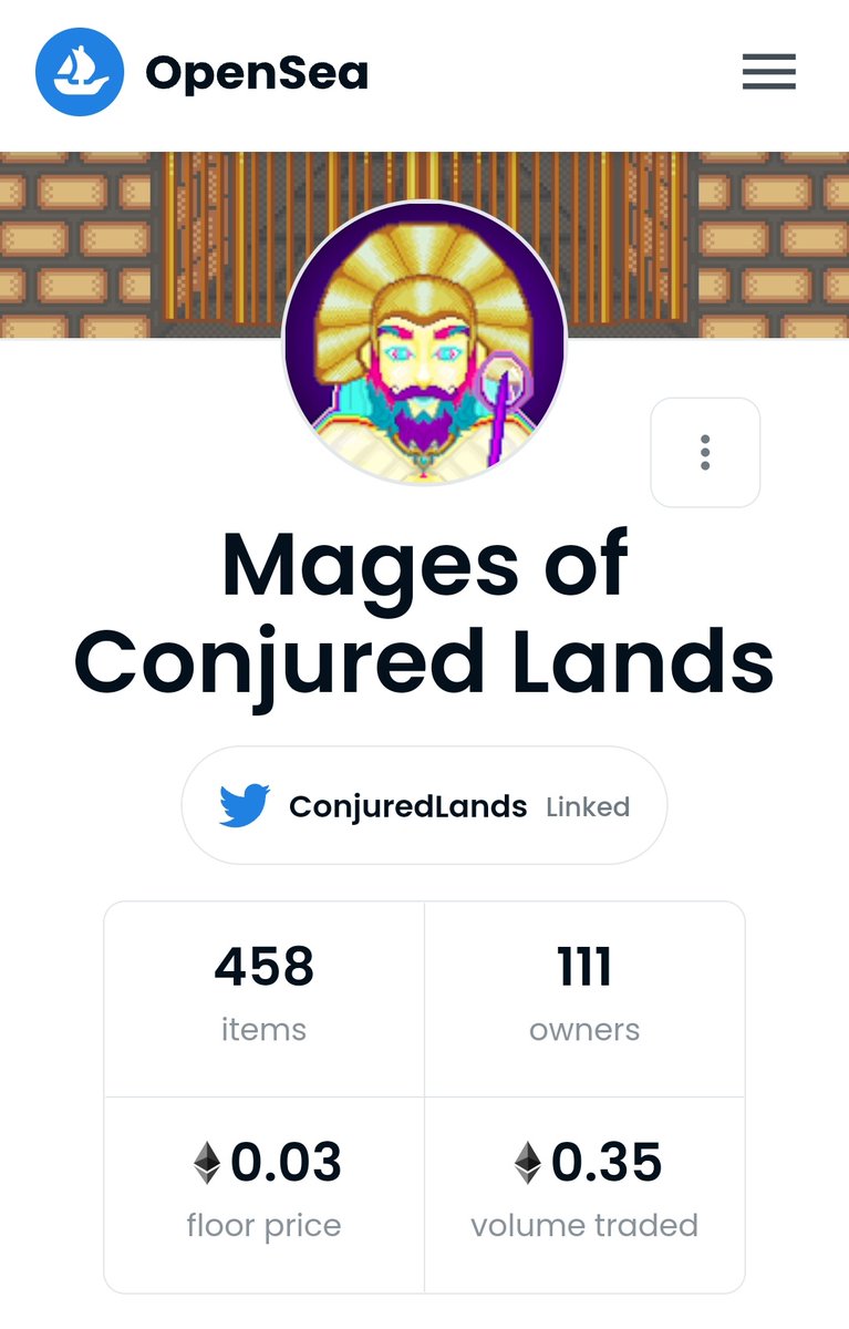 ConjuredLands's tweet photo. Stat update!
We wanted to share how grateful we are to all 111 of our holders 🥳
Thank you, we appreciate all of the support!
Since Mages are ERC-721 NFTs minted from a custom smart contract, #MoCL should not be affected by recent OpenSea Open Storefront mint limits.
💖🪄✨️ https://t.co/xUOxYwDy0e