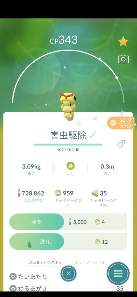 ポケモンgo ビードルの入手方法 能力 技まとめ 攻略大百科 ポケモンgo ビードルの入手方法 能力 技まとめ 攻略大百科