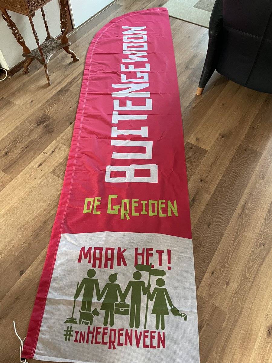 We zijn er best content mee !#beachflag #wijkvereniging