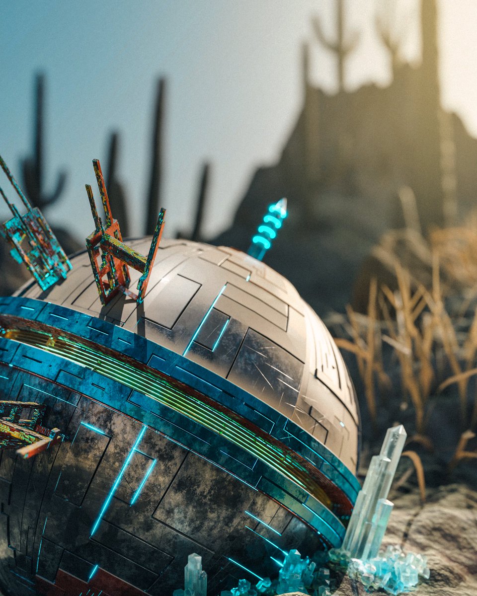 handyscratch's tweet photo. Deserted scifi...thing..

Grabbed @blenderguppy 's randomflow and it was a perfect excuse to have some fun with it.

#3dblender #3dscifi #scifiartwork #scifiart #scifi #renderlovers #render3d #renderzone #3dart #3dscene #quartzcrystal #cyclesx #cyclesrender https://t.co/7Bg2fE5oXz