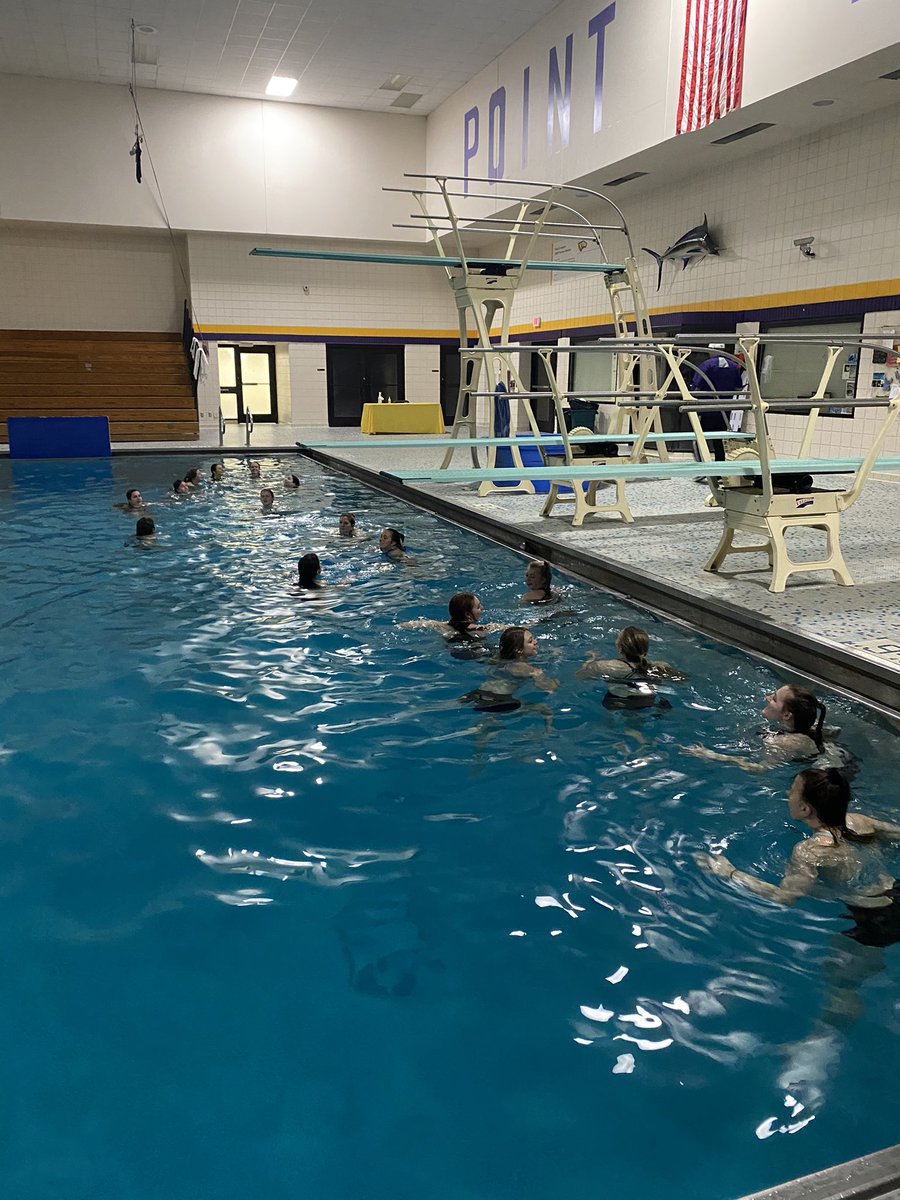 uwsp_softball's tweet photo. Crushed the pool workout this morning and even had a little fun jumping off the high diving board! #PasttheLine #RTS https://t.co/r7gnppWCz0