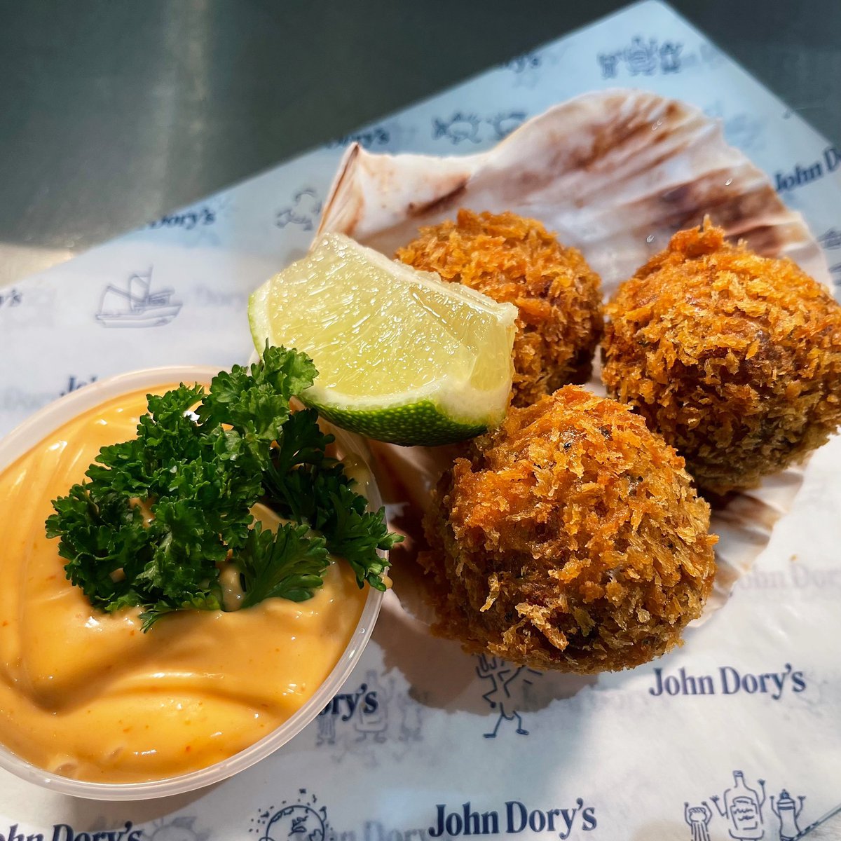 Crab Croquettes 🦀 

NOW AVAILABLE! 

johndorysquorn.co.uk 

#johndorys #crab #croquettes #foodies