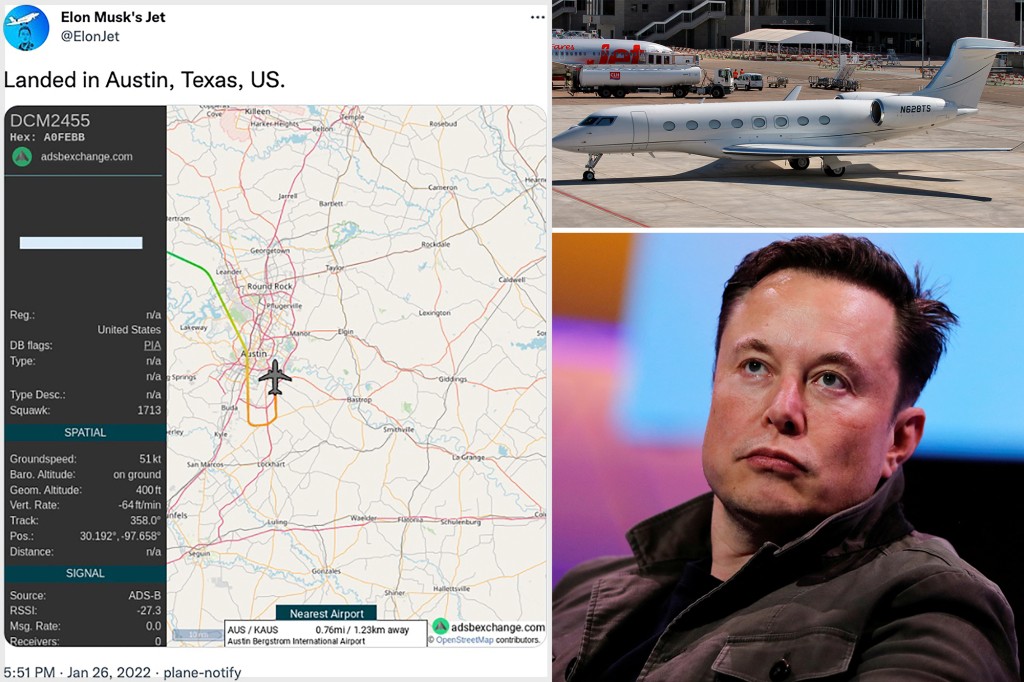 Elon Musk Tries to Fly Incognito to Dodge Jet-Tracking Attempts