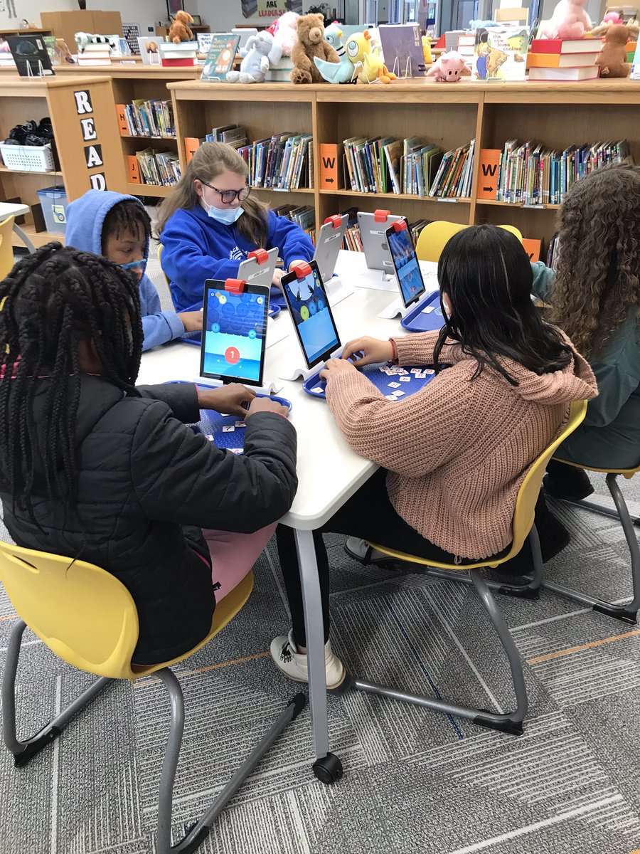 ROSAMrsEller's tweet photo. Integrating Educational Technology into the core content areas for 4th grade students to practice important math concepts is a game changer! Engagement is high and so is excitement!! #EngageCreateSOAR @ROSArockets https://t.co/0c3Uq1pPTg