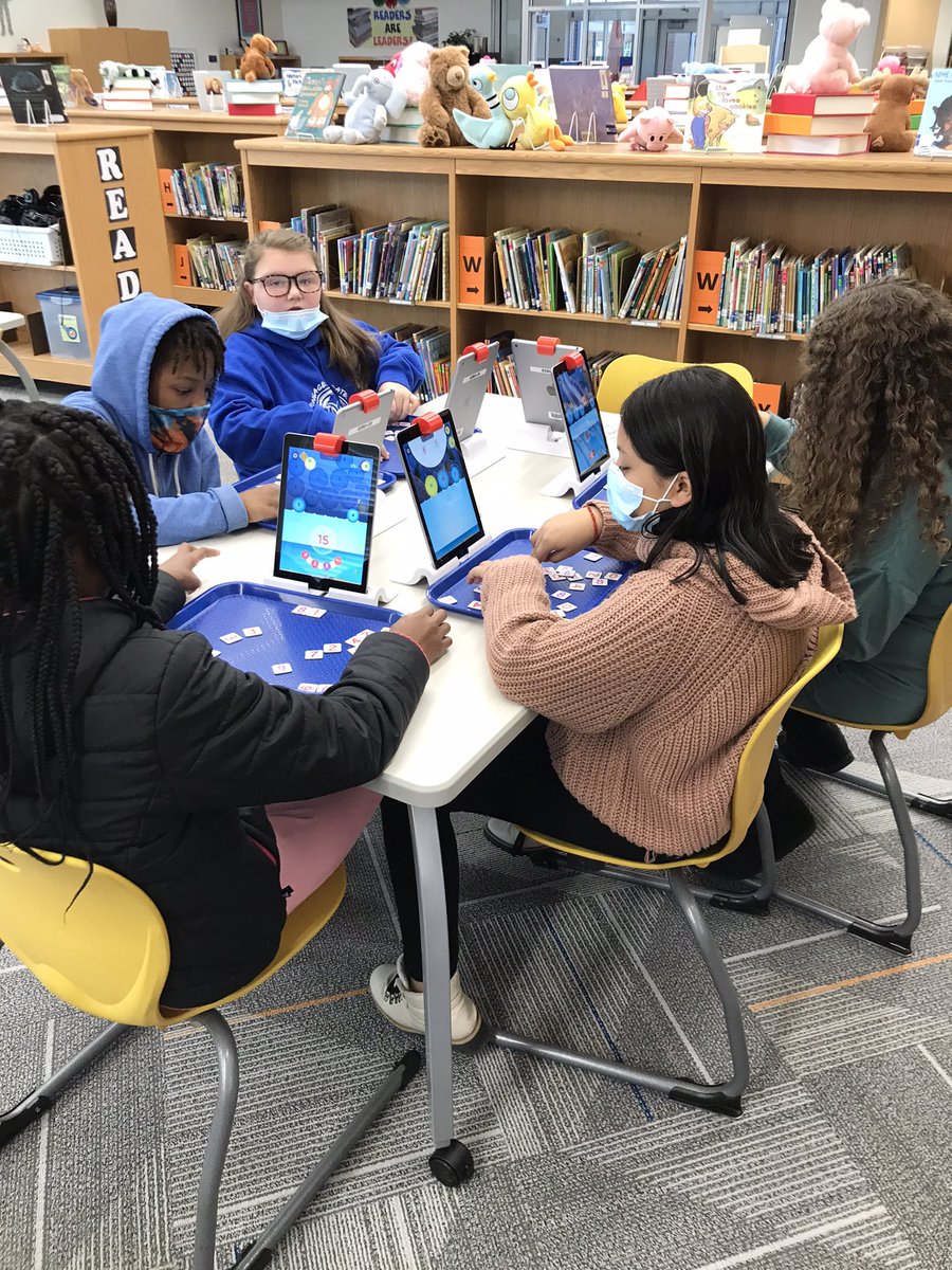 ROSAMrsEller's tweet photo. Integrating Educational Technology into the core content areas for 4th grade students to practice important math concepts is a game changer! Engagement is high and so is excitement!! #EngageCreateSOAR @ROSArockets https://t.co/0c3Uq1pPTg