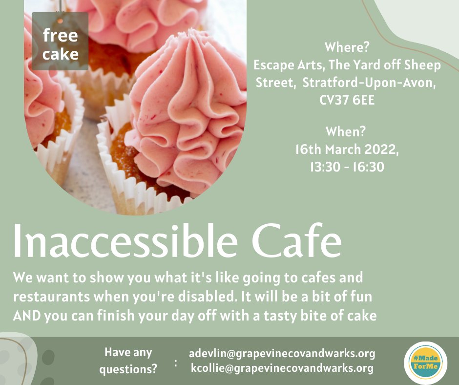 MadeForMeWES's tweet image. The WES members want to show non-Disabled people what life is like for Disabled people and how seemingly small issues could stop us being able to join in! If you fancy spending a moment in our shoes, then join us on the 16th March at @Escape_Arts Stratford to learn more!