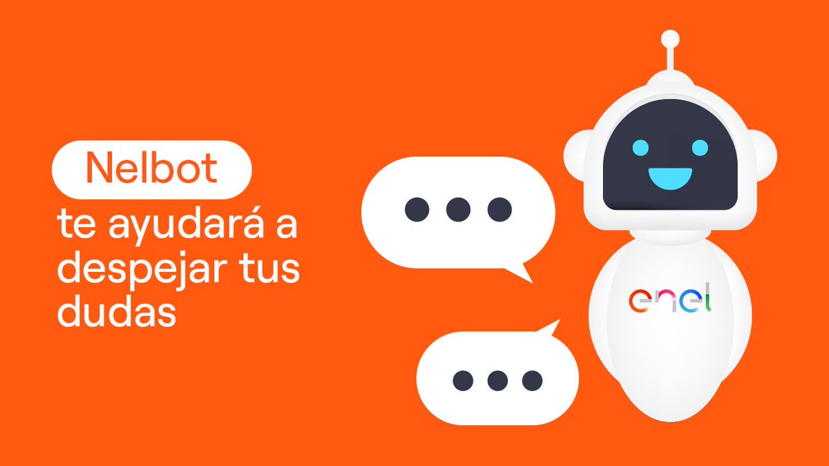 Enel_Informa_CL's tweet photo. ¿Alguna duda sobre tu suministro eléctrico? 🤔
#Nelbot te ayudará a resolverlas rápidamente. Desde cómo ingresar la lectura de medidor, hasta lo necesario para obtener una copia de tu boleta, y más. Encuentra a nuestro asistente virtual en https://t.co/yQi1W1IpuV y escríbele. https://t.co/eoisILpMY5
