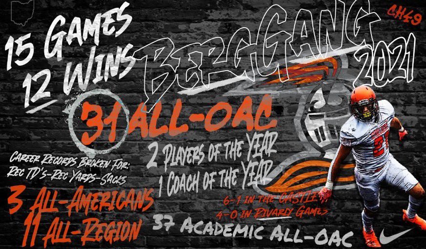 CadenFlick's tweet photo. After a talk with @coachjasonlewis I’m excited to say I’ve received my second offer from @BergFootball !!🟠⚫️ https://t.co/tSnsCKkhJJ