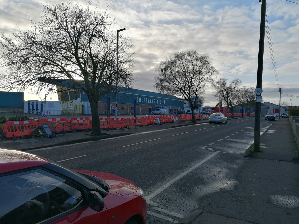 Curtinio_'s tweet image. Brilliant to see that eyesore of a wall down #ColeraineFC