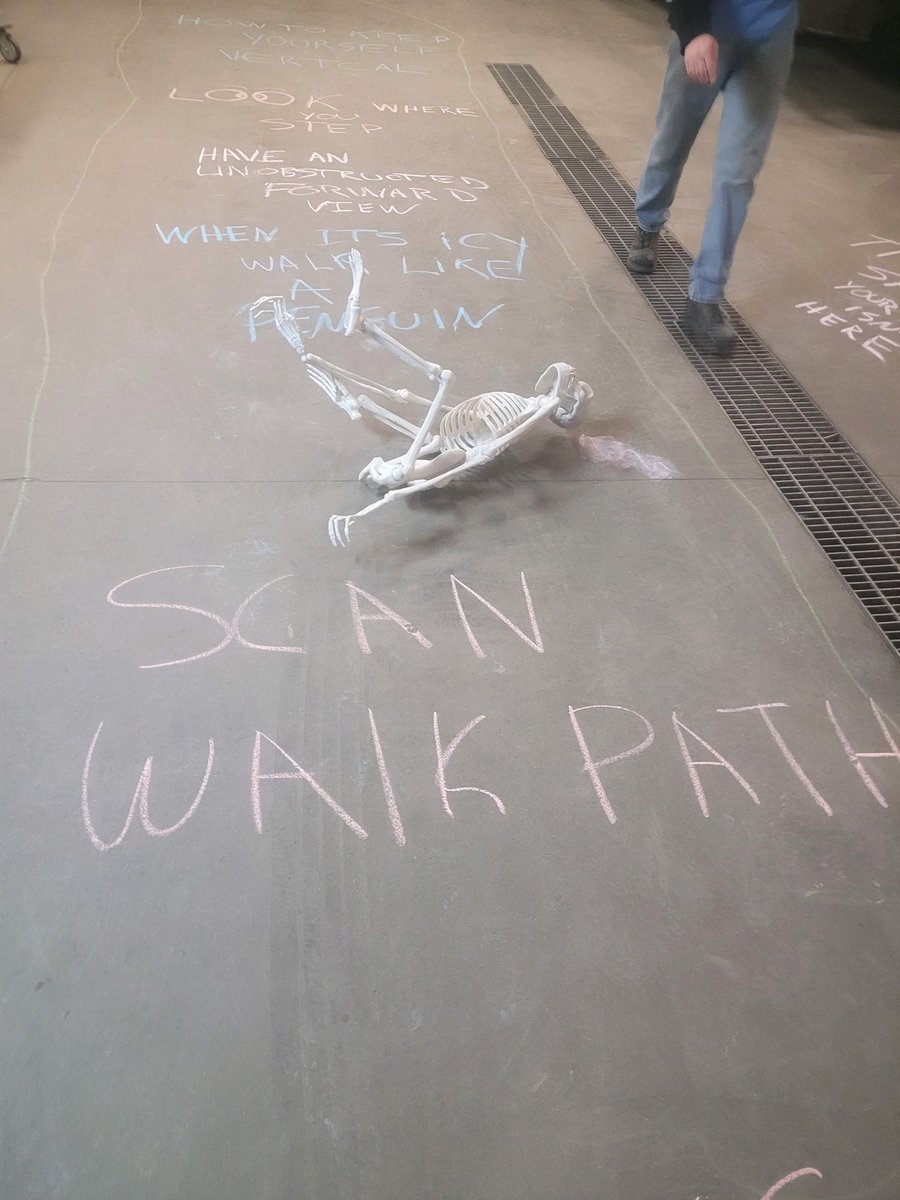 Scan your walk path and avoid icy situations ⁦<a href="/safetyfirstNED/">Northeast District Safety</a>⁩ ⁦<a href="/Erickalyons/">Ericka Lyons Golia</a>⁩ ⁦<a href="/amy_madeira/">Amy Madeira</a>⁩ #NEDSTARTSTRONG2022