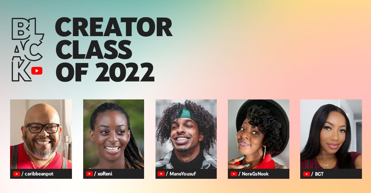 Meet our 🇨🇦 #YouTubeBlack Voices creator class of 2022 💫 @nora_gs_nook, <a href="/xoreniii/">reni, the resource | finance & travel</a>, @babygyaltos, <a href="/Obzokee/">Chris De La Rosa</a>, <a href="/YousufMane/">Mane Yousuf</a>
 
We can't wait to see what this talented and brilliant community does next, and we’re honoured to be a small part of the journey.
 
➡️goo.gle/3KOtcWp