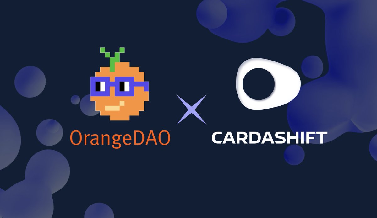 erableofficial's tweet photo. We're thrilled to announce @OrangeDAOxyz, a @ycombinator alumni #DAO, as a key investor of @cardashift 🍊

Here's a thread to introduce you to this exciting news! 
⬇️⬇️⬇️ https://t.co/aiu6Ui32wS