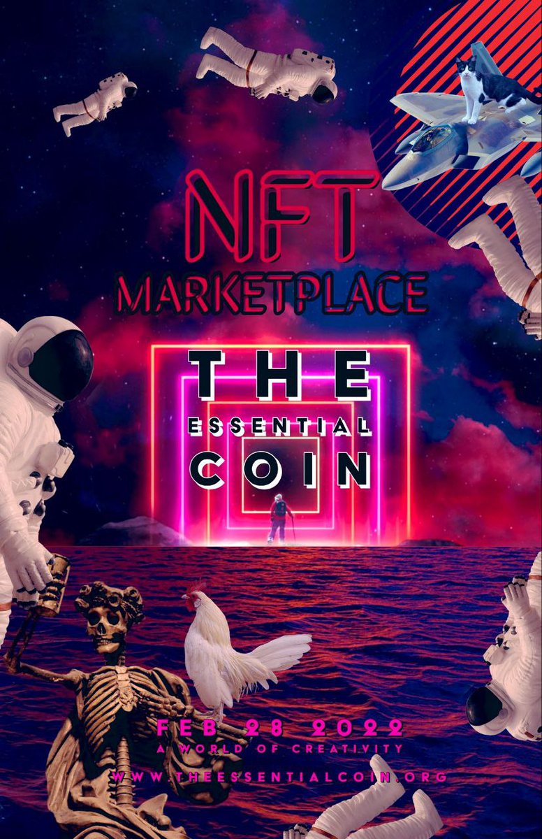 History Will Be Made In Cryptocurrency on 2/28/22 As @essentialESC Coin Launch Our Own NFT Marketplace. We Bringing The <a href="/BinanceChain/">Binance Chain</a> Space Back To Life. <a href="/elonmusk/">Elon Musk</a> <a href="/cz_binance/">CZ 🔶 BNB</a> <a href="/PancakeSwap/">PancakeSwap</a> <a href="/Coinnmarketcap/">CoinMarketCap</a> <a href="/coingecko/">CoinGecko</a> CONTRACT: 0x4c48cca6153db911002f965d22fdefcd95f33be9 ✅🏛🎬🎥🔥