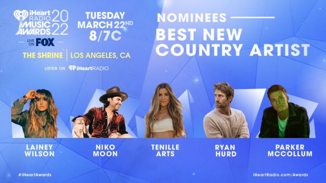 RyanHurd's tweet photo. Thank you @iHeartRadio and @iHeartCountry for the nomination! https://t.co/MWYtH4YHuj