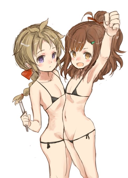 #西崎芽依生誕祭2022 #八木鶫生誕祭2022 #はいふり 
晴風乗員の中で最もマイクロビキニが似合いそうな鉄板コンビの誕生日! 