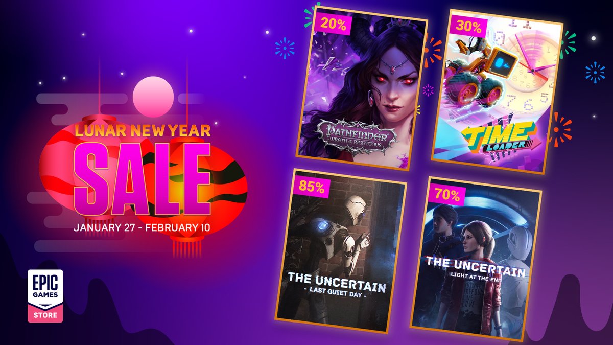 META Publishing (@metapublishing) on Twitter photo The #LunarNewYear Sale is live on <a href="/EpicGames/">Epic Games Store</a> Store! Let's celebrate the year of the Tiger with some amazing discounts. 
Click the magic link: bit.ly/3rXx2Ul 
See you there!
#indiegame #indiedev #madewithunity #epic The #LunarNewYear Sale is live on <a href="/EpicGames/">Epic Games Store</a> Store! Let's celebrate the year of the Tiger with some amazing discounts. 
Click the magic link: bit.ly/3rXx2Ul 
See you there!
#indiegame #indiedev #madewithunity #epic