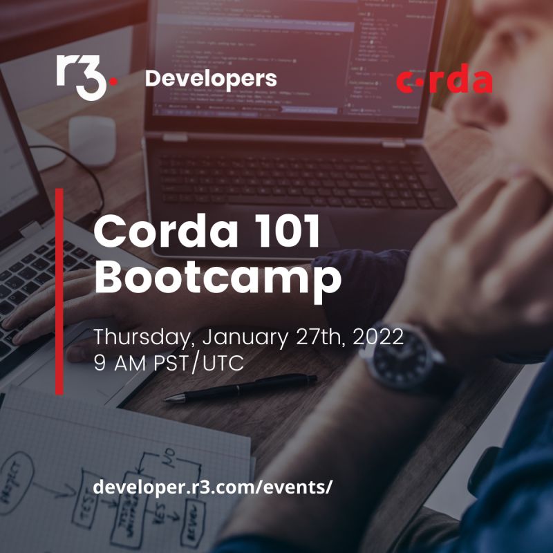 STARTING IN 1 HOUR! Join our Developer Evangelists on January 27th for a live, interactive, 50-minute session introducing the #Corda blockchain platform to developers. Americas: bit.ly/3fyhPU2 EMEA/APAC: bit.ly/3Ih5b8o