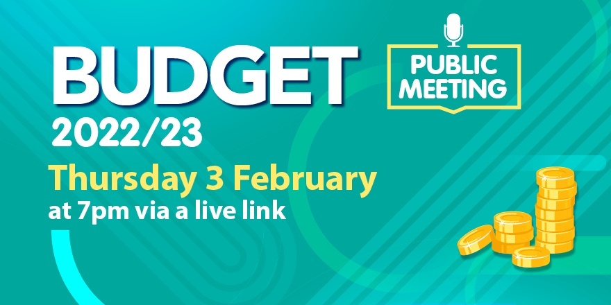 We're hosting a series of virtual events to find out people's views on the council's #budget for 2022/23. The first event takes place on Thursday, 3 February at 7pm. 
We hope to see you there.
Join the meeting ➡️ orlo.uk/hulwD