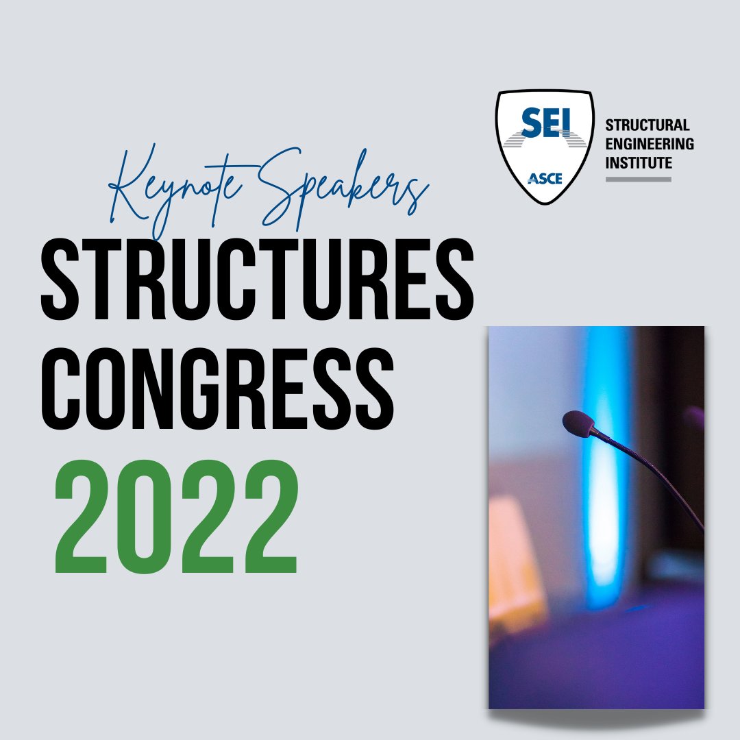 ASCE_SEI's tweet photo. 🌆 Join us in Atlanta for Structures Congress 2022 and hear from our three fantastic keynote speakers! 

✔️ Register today to make sure you don't miss out on their presentations!

https://t.co/cDkI8k72zh

#Structures22 https://t.co/ecoXkfk8TW