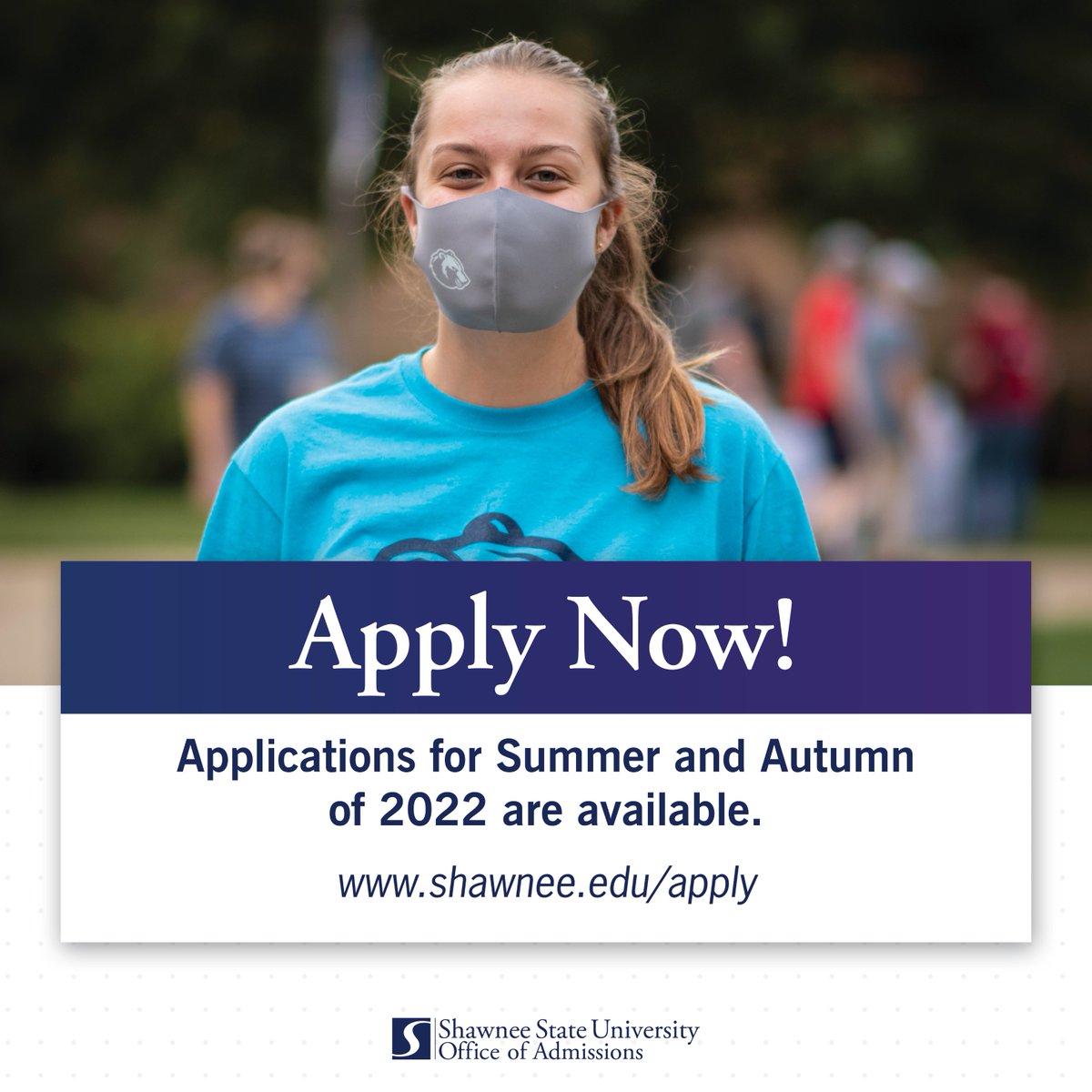 SSUAdmission's tweet photo. Apply Now! βοΈπ»
Applications for Summer and Autumn 2022 are available!
Fill out your application online π² https://t.co/CT13cL2DvL
@ShawneeState #ChooseShawneeState https://t.co/NRrzKB5aDX