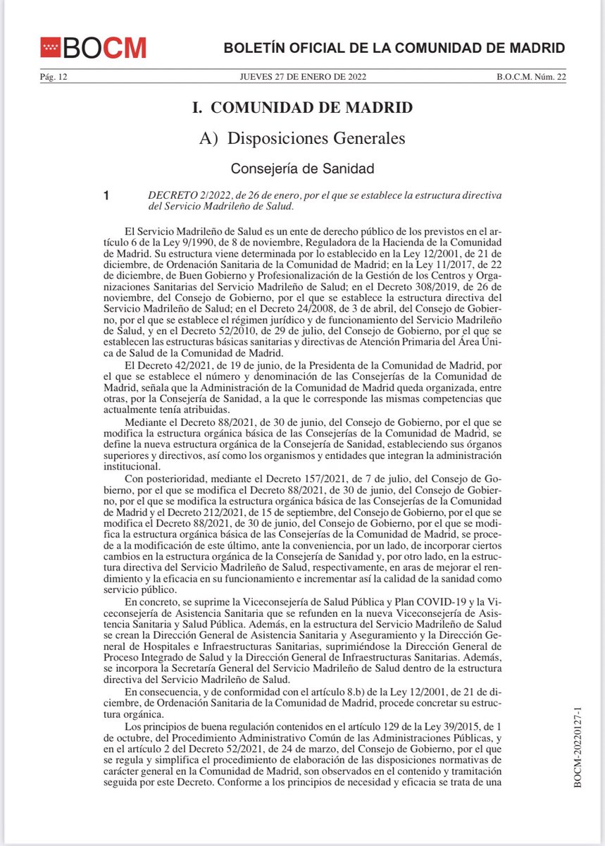 ANDE Directivos Enfermería (@andeorg) on Twitter photo ¿Es posible que salga publicado un nuevo DECRETO por el que se establece la estructura directiva del Servicio Madrileño de Salud y no se incluya una Gerencia o Dirección General de Cuidados? No damos crédito <a href="/eruizescudero/">Enrique Ruiz Escudero</a> <a href="/ZapateroAntonio/">AntonioZapatero</a> @jesus_canora <a href="/IdiazAyuso/">Isabel Díaz Ayuso</a> ¿Es posible que salga publicado un nuevo DECRETO por el que se establece la estructura directiva del Servicio Madrileño de Salud y no se incluya una Gerencia o Dirección General de Cuidados? No damos crédito <a href="/eruizescudero/">Enrique Ruiz Escudero</a> <a href="/ZapateroAntonio/">AntonioZapatero</a> @jesus_canora <a href="/IdiazAyuso/">Isabel Díaz Ayuso</a>