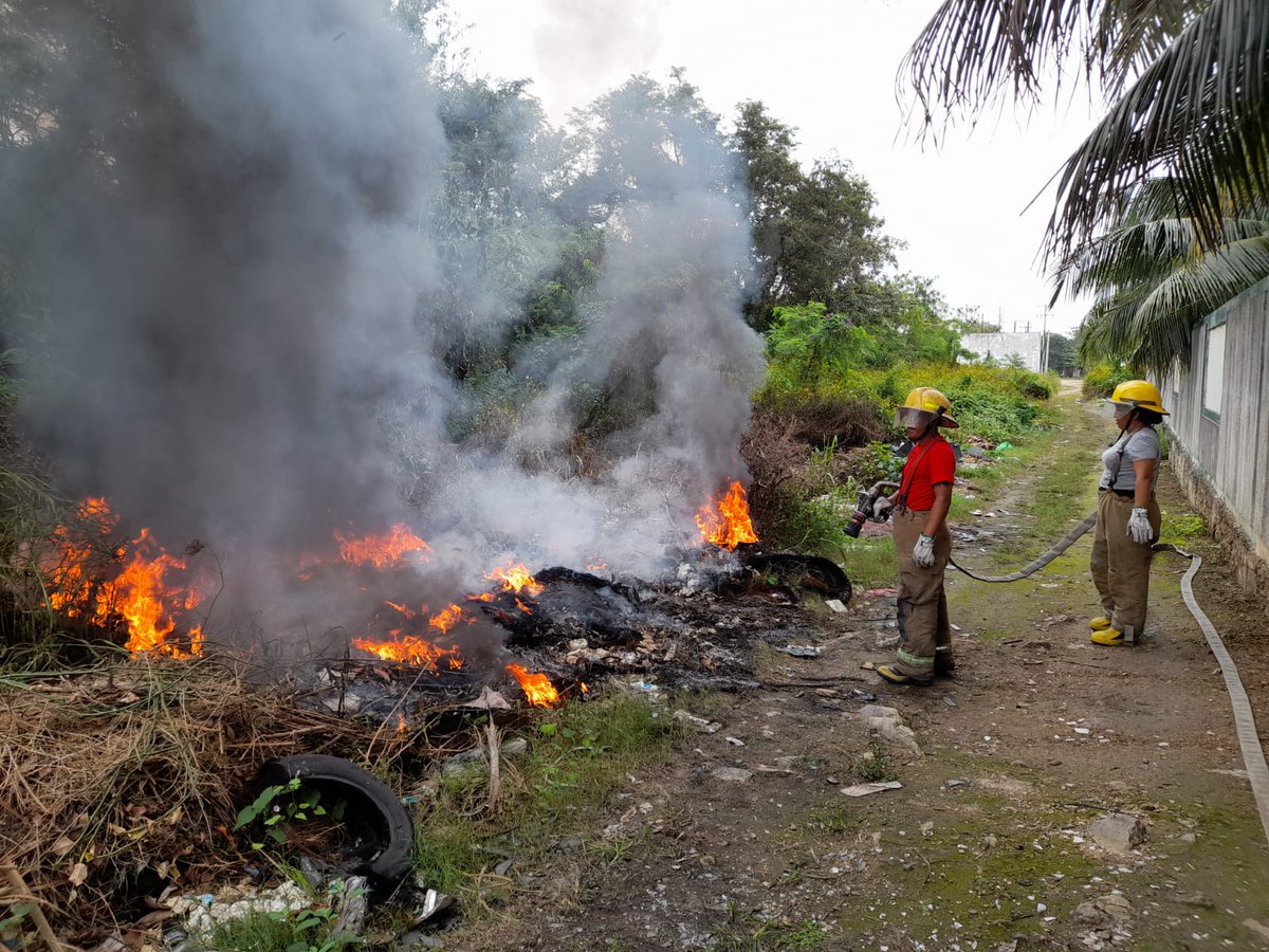 AytoOthonPB's tweet photo. 📍El cuerpo de Bomberos, atendió el incendio de basura y maleza en la colonia Nuevo Progreso en la calle Armadillo con Faisán. 🧑‍🚒

Invitamos a las y los othonenses a evitar la quema de basura en espacios públicos que pueden provocar daños a la salud. 

#TransformandoOPB https://t.co/NvCRzJWJnx