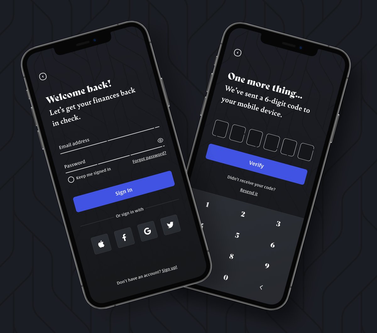 Tackling the sign in &amp; onboarding screens for my upcoming UI kit. We'll be covering this tomorrow during my 81st Masterclass.