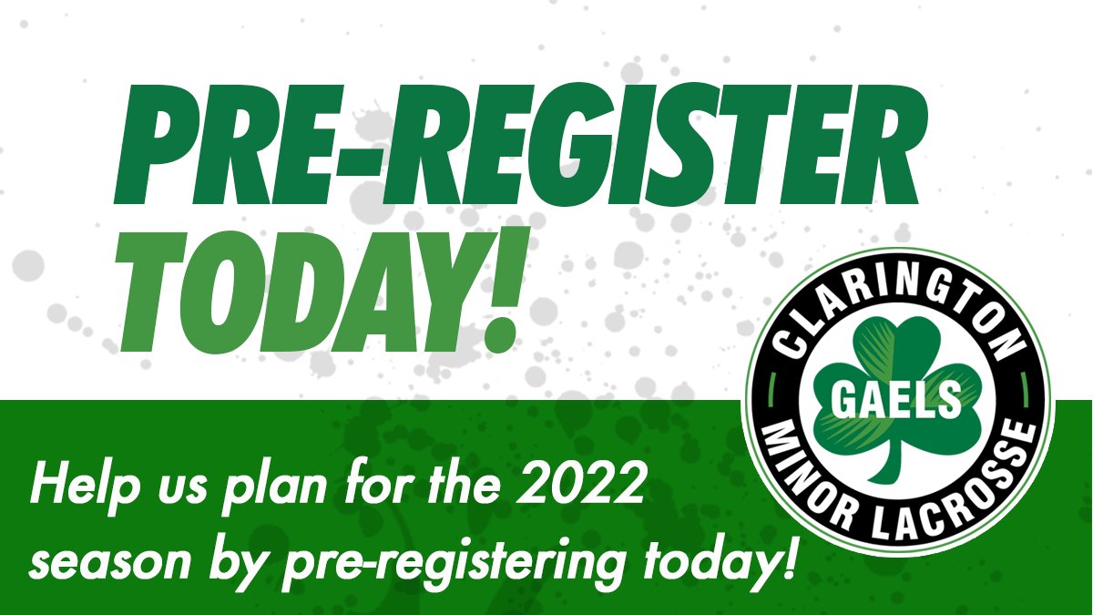 Pre-Register TODAY! - claringtonminorlacrosse.com/pre-registrati…