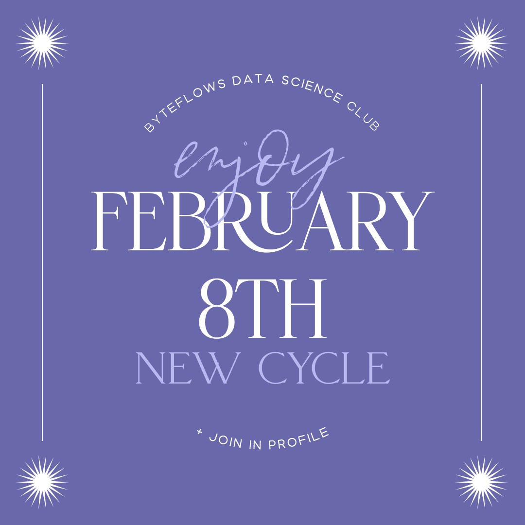 Byteflows's tweet image. Do you like to learn with hands-on projects? Visit linktr.ee/byteflows_ai_c… 
Don&apos;t miss this great opportunity! 

#byteflows #newyork  #professionalwellness #datascience #machinelearning #ai #data #programming #coding #technology #datascientist #computerscience #datavisualization