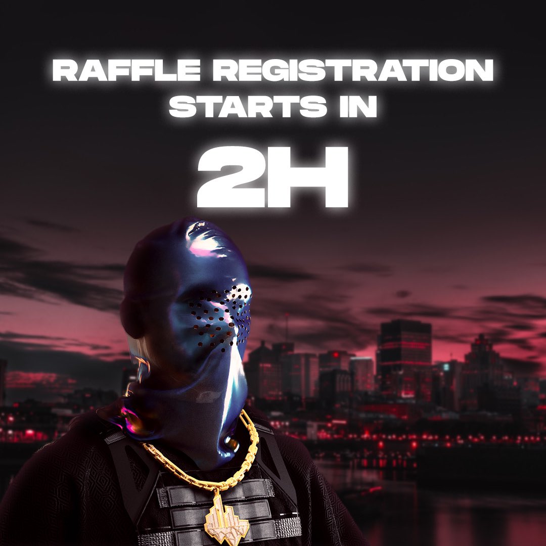 cityversenft's tweet photo. In just a few hours we will open the Raffle registrations!✊

This is how you will be able to enter:

1. Head over to our website @ 1 PM, EST
2. Connect your Metamask
3. Click on « Register »
4. Sign the Metamask prompt 

Spread the word! 💣 https://t.co/5xHSyKXCSv