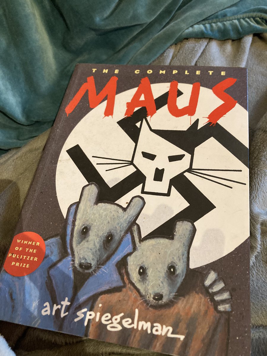 PastorAlexLove's tweet photo. The Church of the Forgiving Eagle OPPOSES the recent banning of #MAUS by Art Spiegelman.

We only have one copy, but anyone is welcome to borrow it if they want to. https://t.co/jcbTohD0Z7